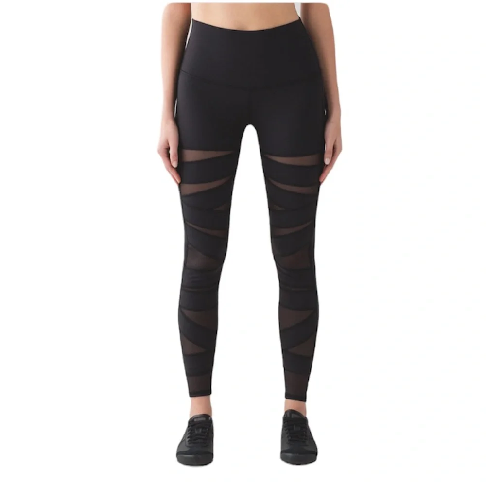 Lululemon Wunder Under HR Special Edition Tech Mesh pant size 4 NWT - Picture 2 of 10